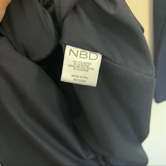 NBD Blue Long Sleeve Dress with Elegant Design - Picture 6 of 10